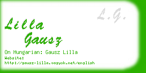 lilla gausz business card